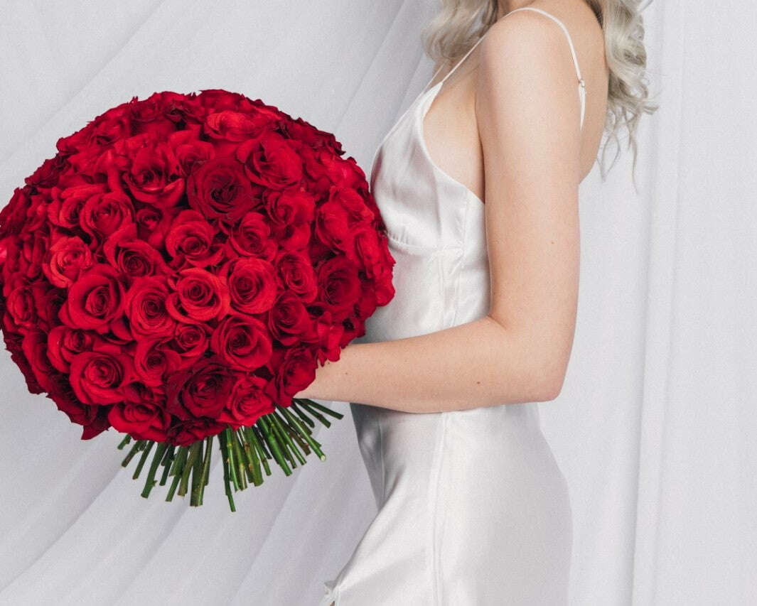 100 Red Rose Bouquet_Flowers_The Floral Fixx_The Floral Fixx