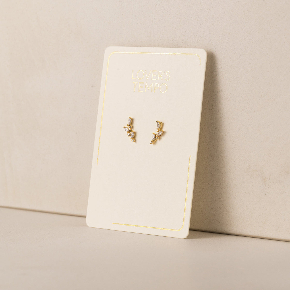 Lover's Tempo - Olive Climber Earrings