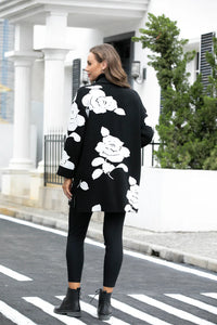 Orange Fashion Village- Tabbatha's Clasic Coat with Rose Flower