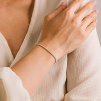 Lover's Tempo - 7" Pearl Tennis Bracelet