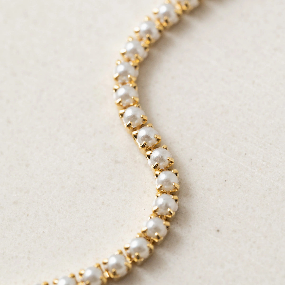 Lover's Tempo - 7" Pearl Tennis Bracelet