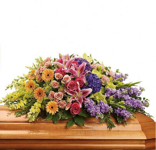 Garden of Sweet Memories Casket Spray_Flower Arrangement_The Floral Fixx_The Floral Fixx