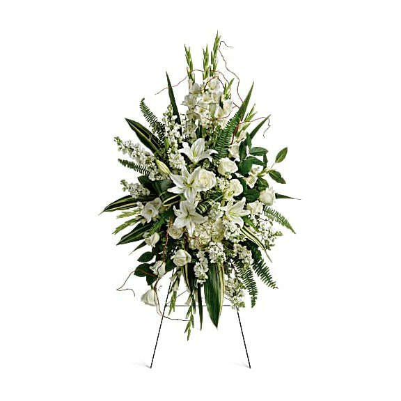 Heartfelt Sympathy Spray_Flower Arrangement_Floral Fixx_The Floral Fixx