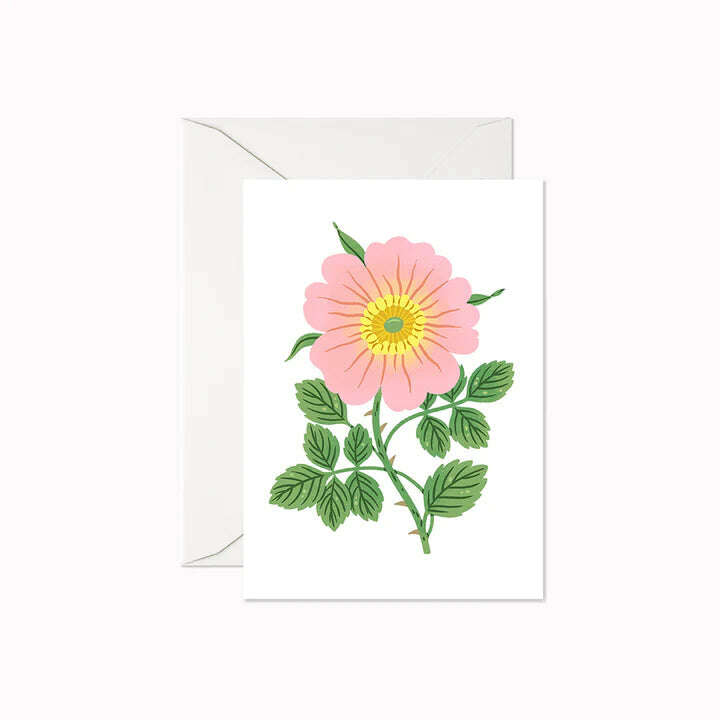 Linden Paper Co. Pink Rose Mini Card__The Floral Fixx_The Floral Fixx