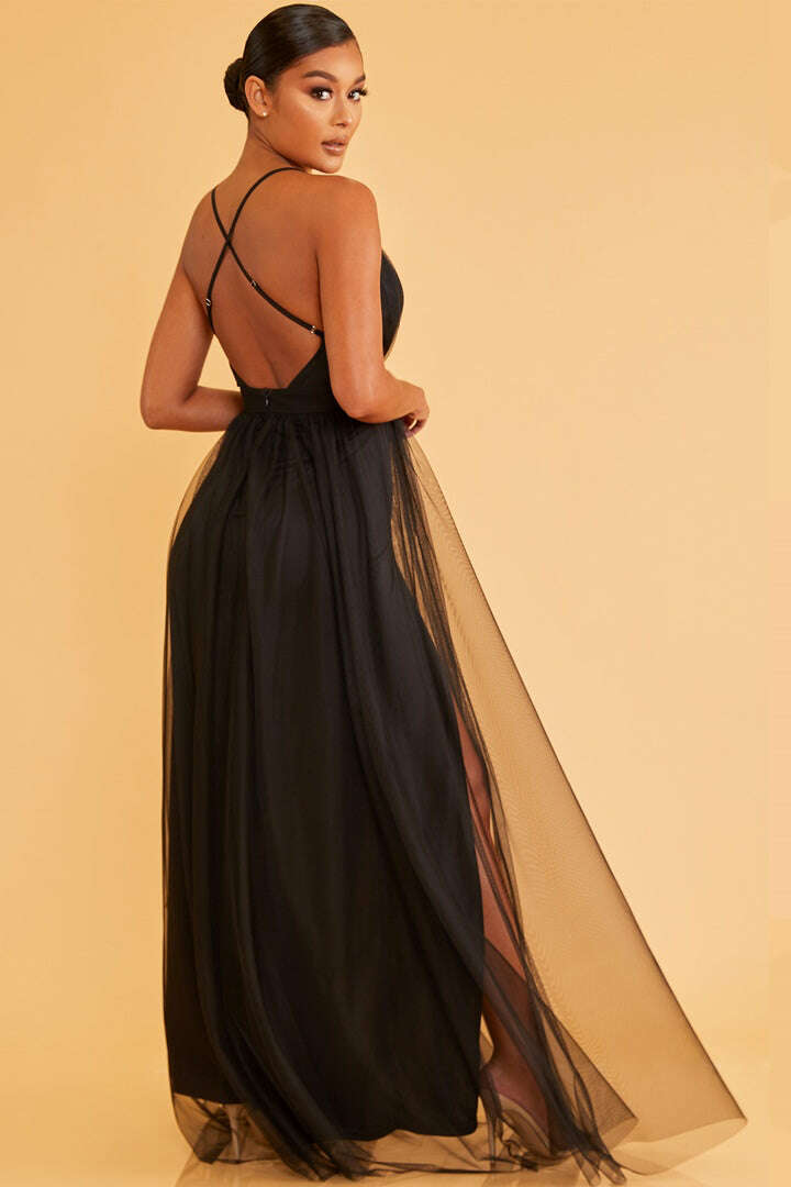 Luxxel tulle maxi dress hotsell