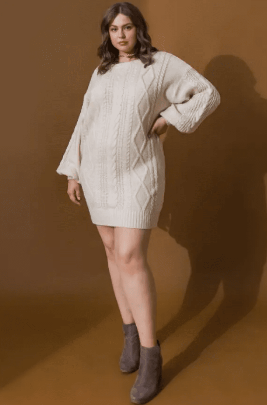 Jumper dress plus on sale