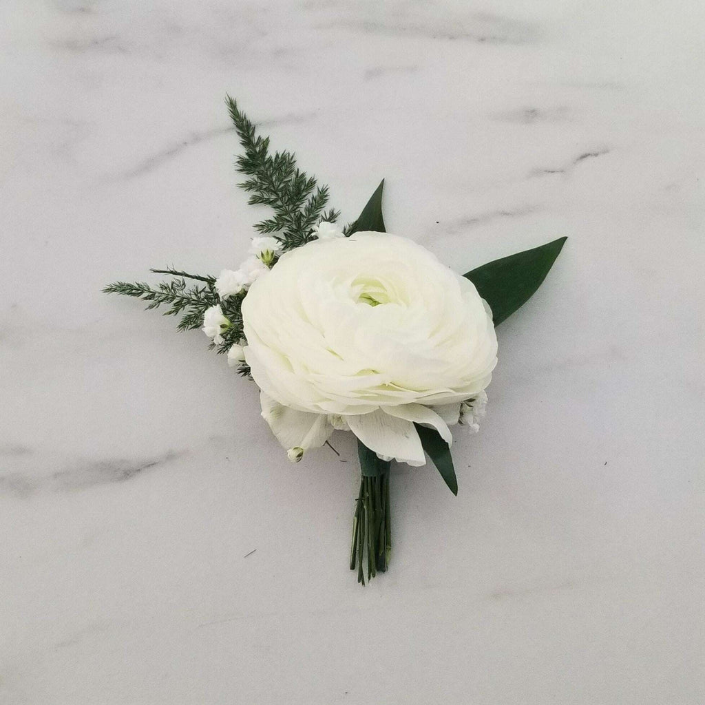 Ranunculus Corsage/Boutonniere The Floral Fixx
