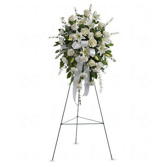 Sentiments Of Serenity Spray_Flower Arrangement_Floral Fixx_The Floral Fixx