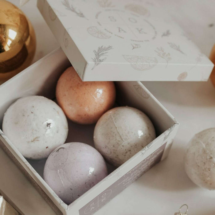 SOAK Mini Bath Bomb Gift Box__The Floral Fixx_The Floral Fixx