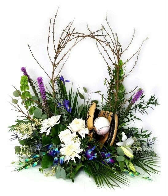 Sport Stars_Baseball Aficianado_Flower Arrangement_Floral Fixx_The Floral Fixx