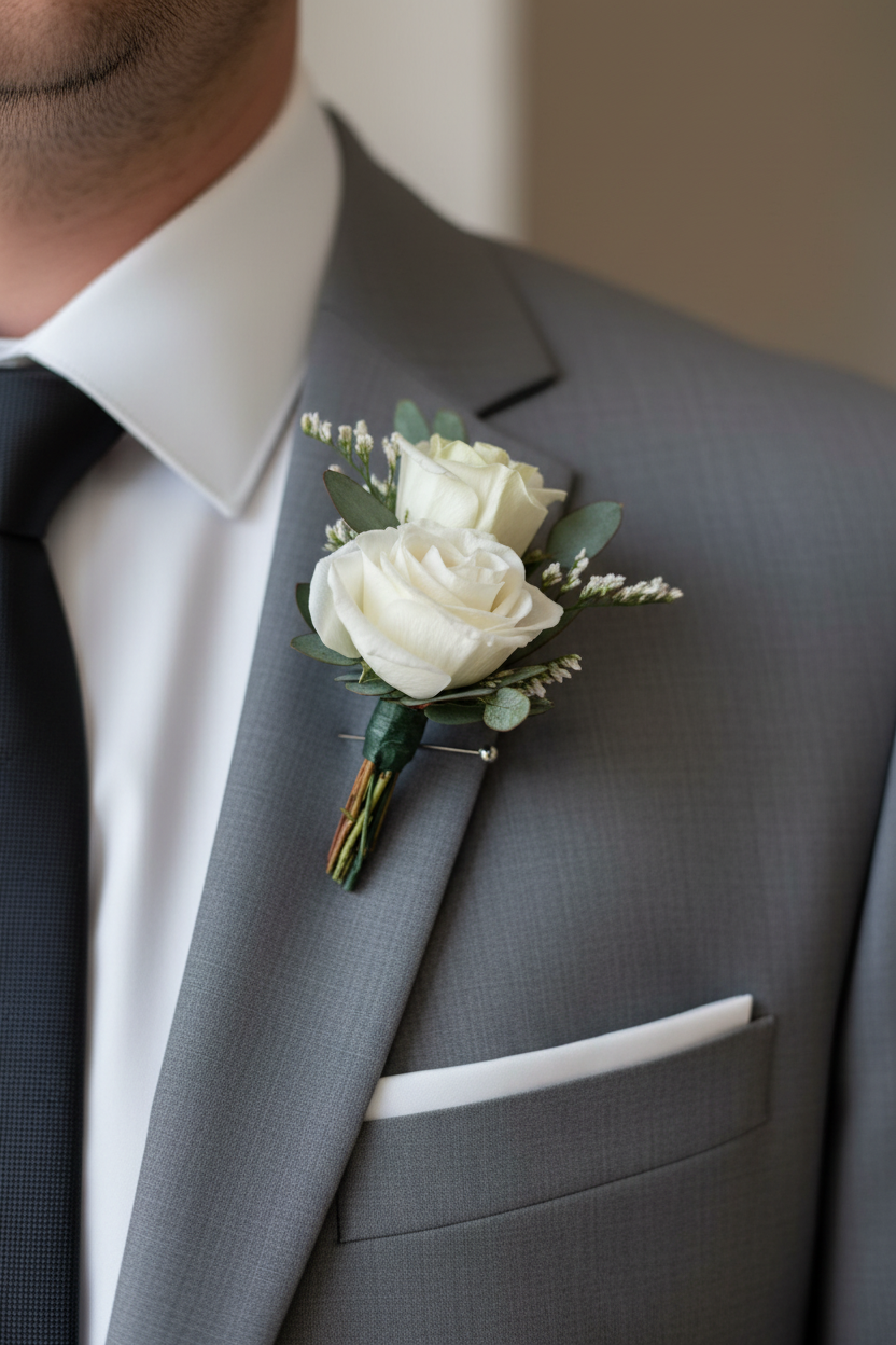 Bright Beginnings Boutonniere