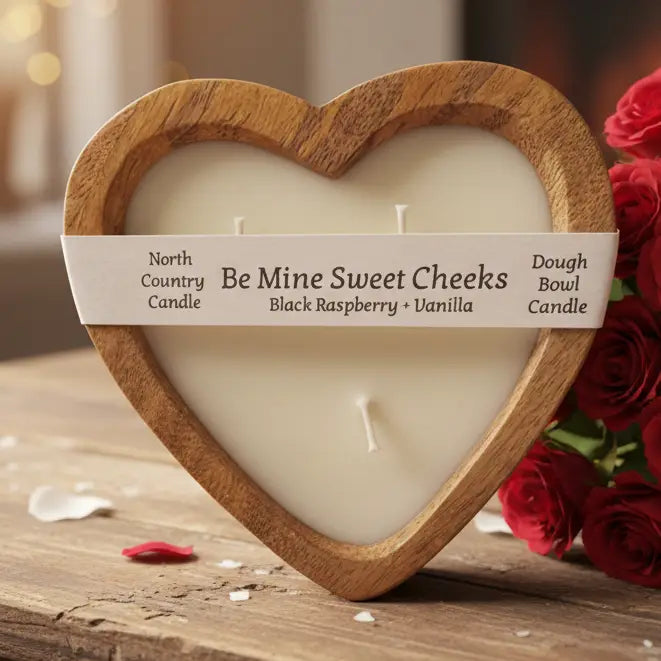 Valentines Day Sweetheart Dough Bowls - Black Raspberry+Vanilla