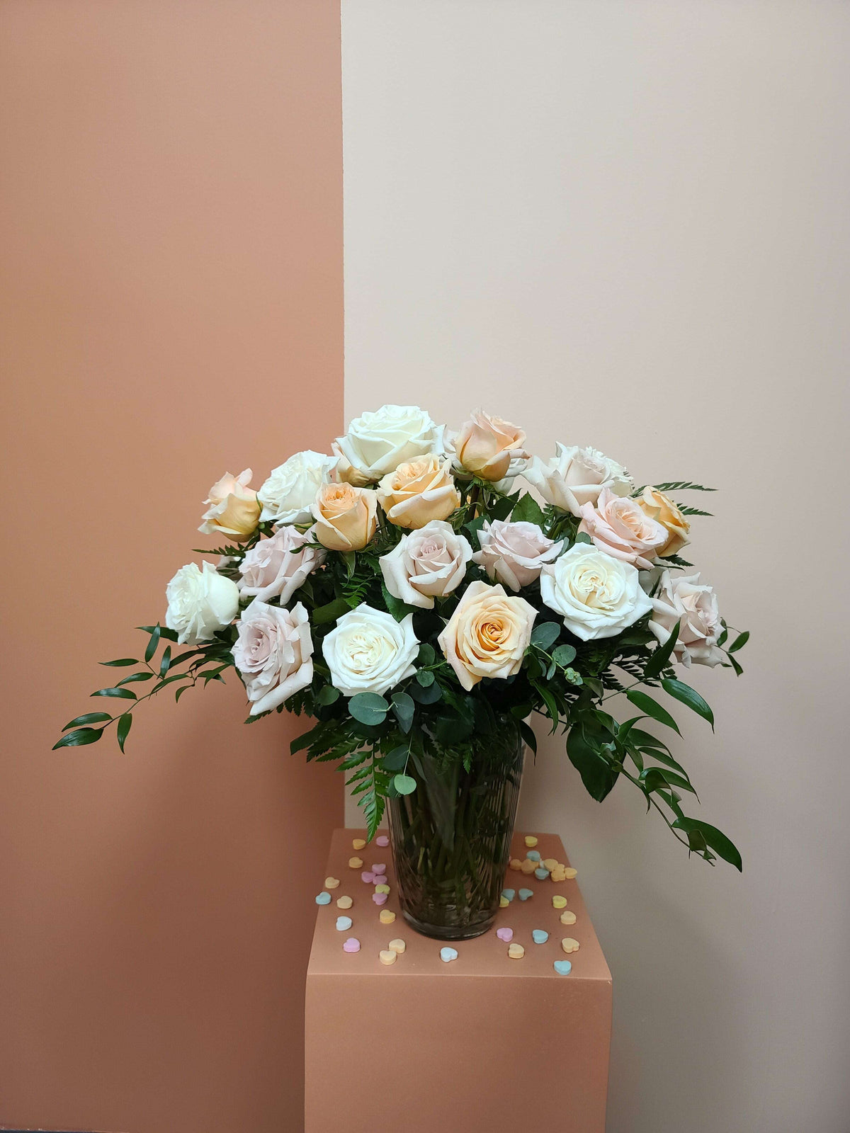 3 Dozen Roses in a vase_Flower Arrangement_Floral Fixx Design Studio_The Floral Fixx