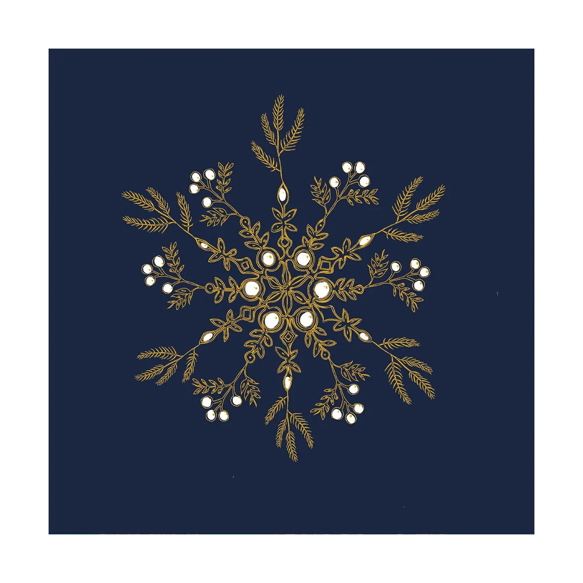 Paviot Dinner Napkin - Fleur des Neiges