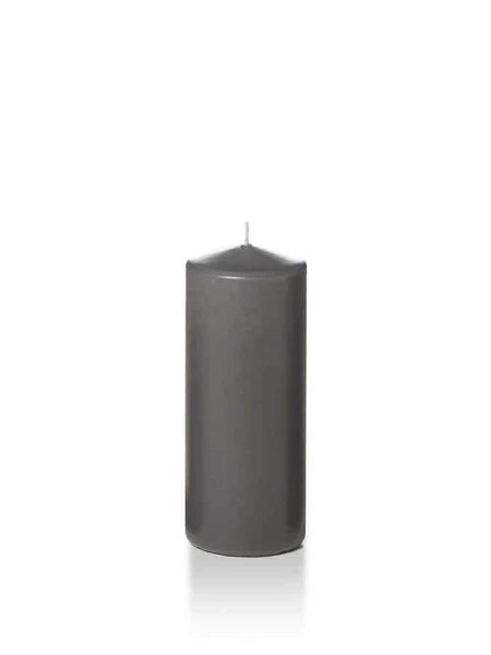 Yummi 2.25x5" Pillar Candle - Gray