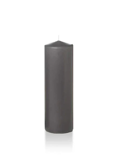 Yummi 2.25x7" Pillar Candle - Gray