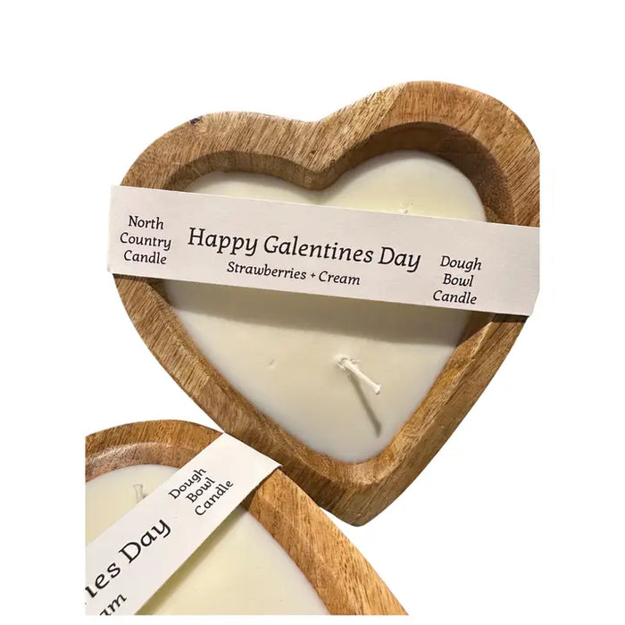 Valentines Day Sweetheart Dough Bowls - Strawberries and Cream