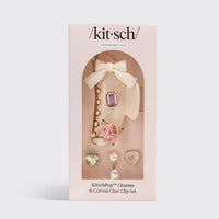 KitschPop Curved Claw Clip 7pc Set Vintage - Pearlized Cream