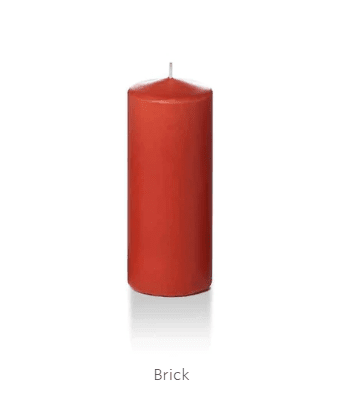 5" Pillar Candles by Yummi Candles_Brick_Candles_Floral Fixx Design Studio_The Floral Fixx
