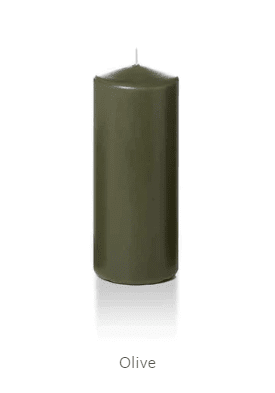 5" Pillar Candles by Yummi Candles_Olive_Candles_Floral Fixx Design Studio_The Floral Fixx