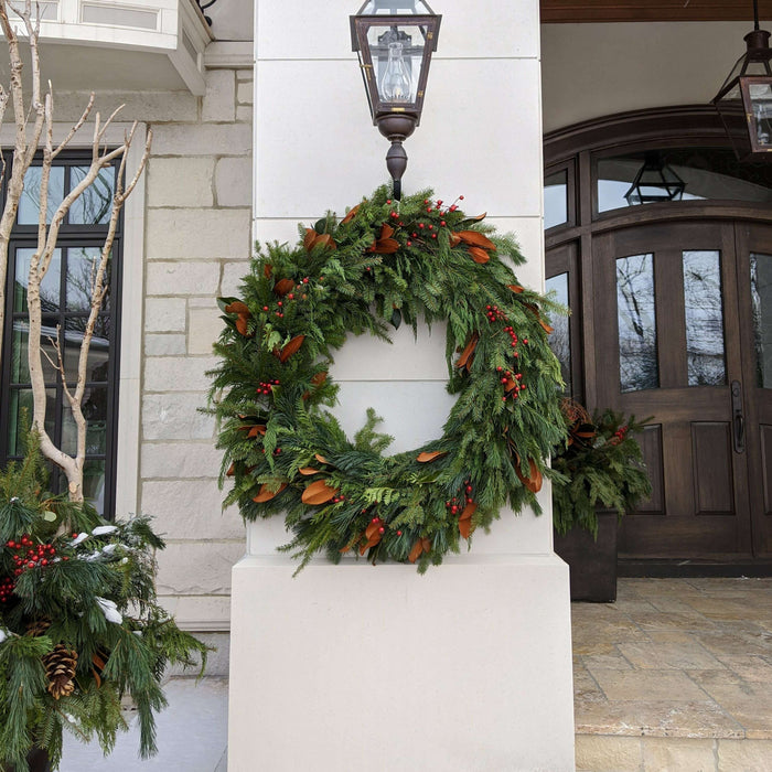 50" fresh evergreen wreath__The Floral Fixx_The Floral Fixx