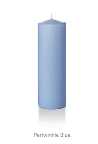 7" Pillar Candles by Yummi Candles_Periwinkle Blue_Candles_Floral Fixx Design Studio_The Floral Fixx