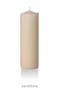 7" Pillar Candles by Yummi Candles_Sandstone_Candles_Floral Fixx Design Studio_The Floral Fixx