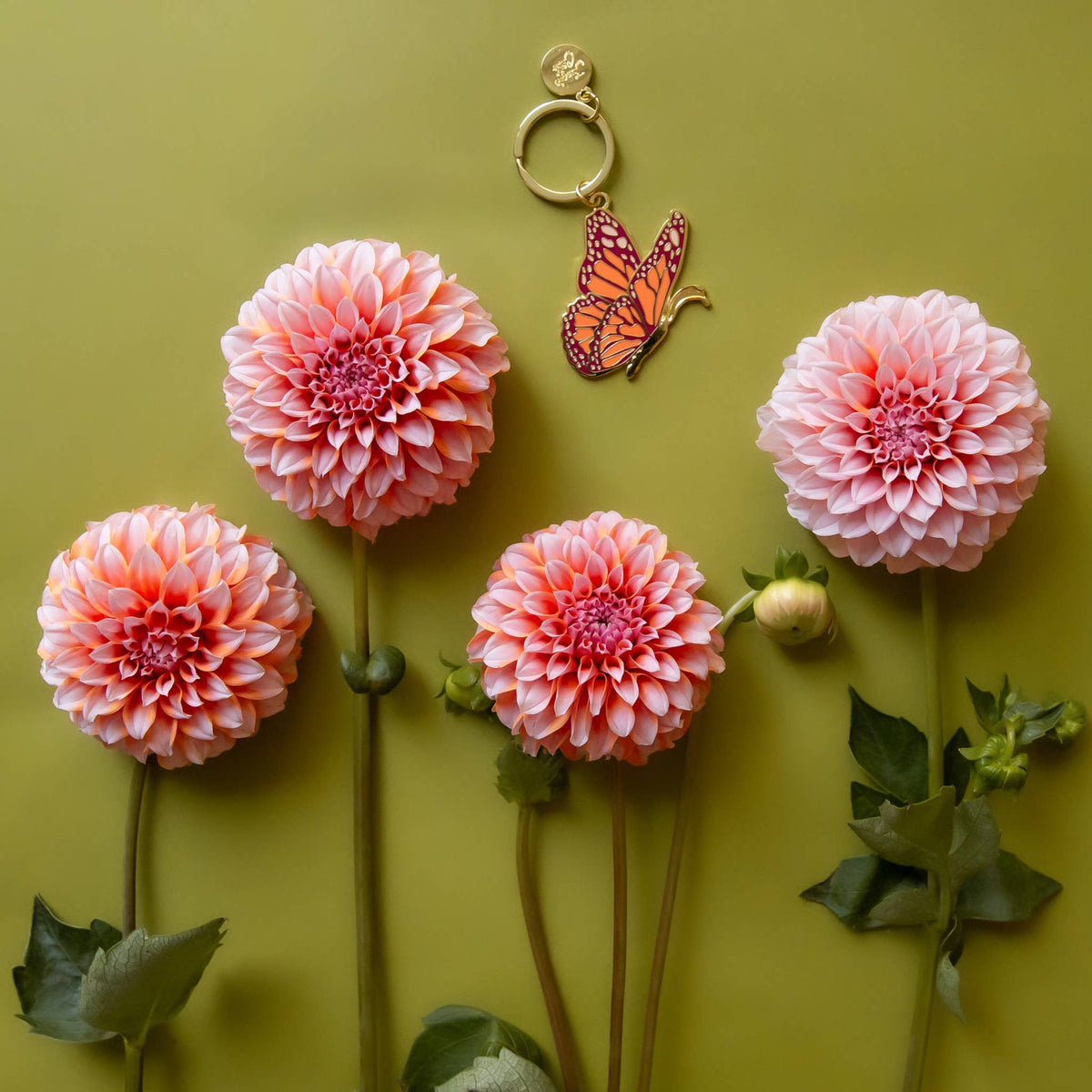 Jungle Club - Butterfly Enamel Keychain