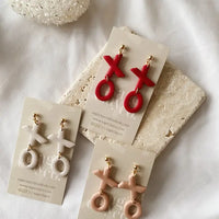 Xoxo Valentines Earrings | Handmade Polymer Clay Earrings