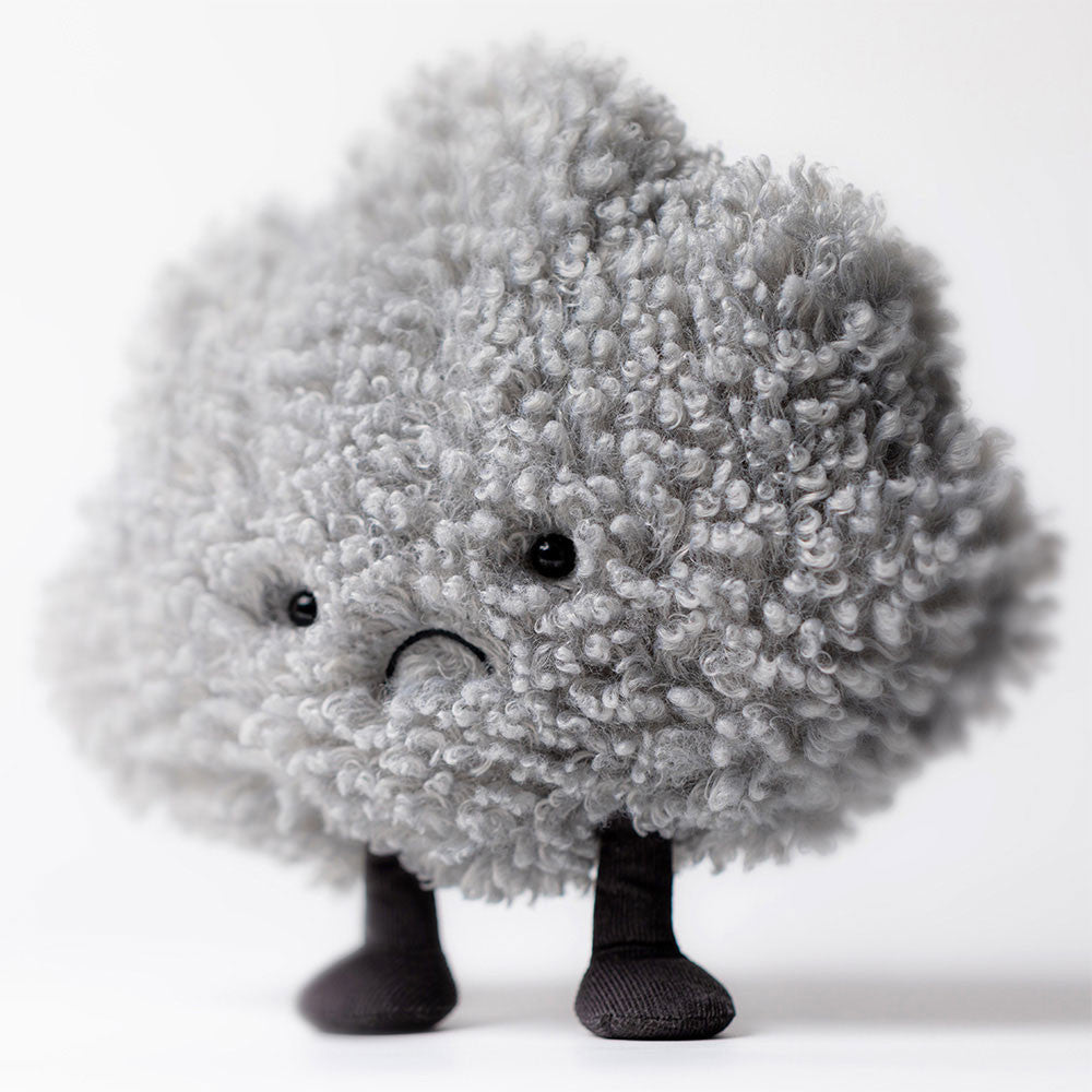 Fluff Cloud Compact シルバー　スムースグレー　セット Jellycat - Amuseables Storm Cloud