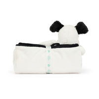 Jellycat - Bashful Black & Cream Puppy Blankie