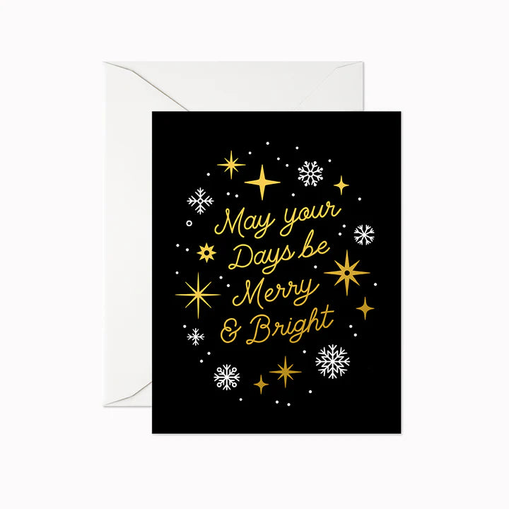 Linden Paper Co - Merry and Bright Card