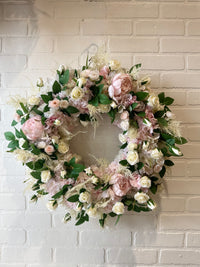 SILK Blush & White Wreath
