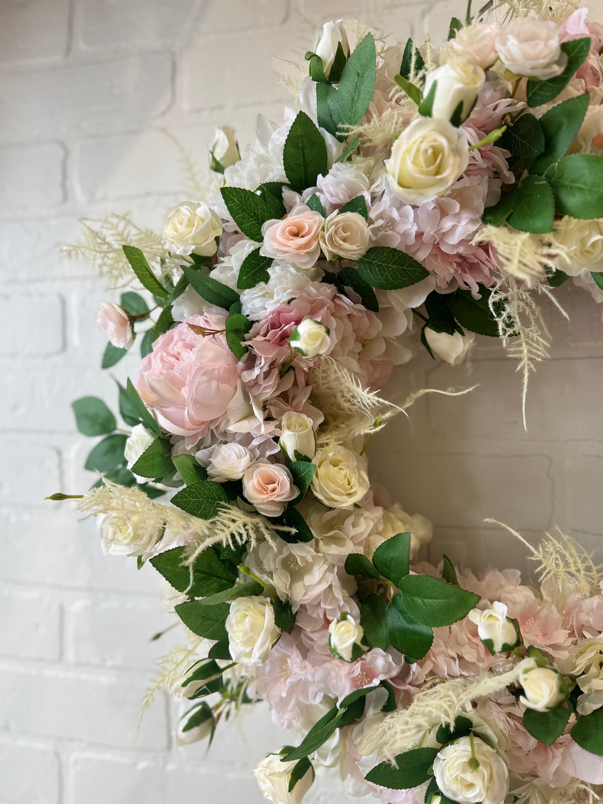 SILK Blush & White Wreath