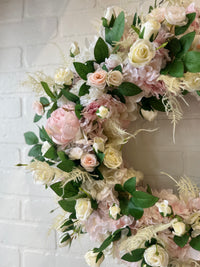SILK Blush & White Wreath