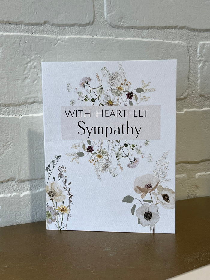Floral Fixx With Heartfelt Sympathy Card