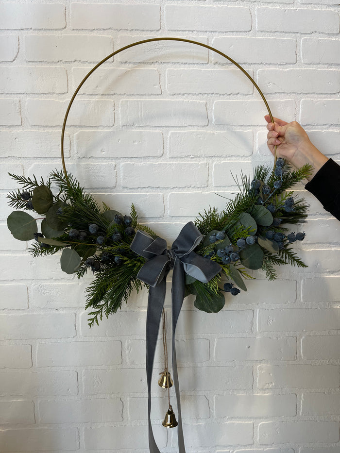 Modern Wreath - Blueberry