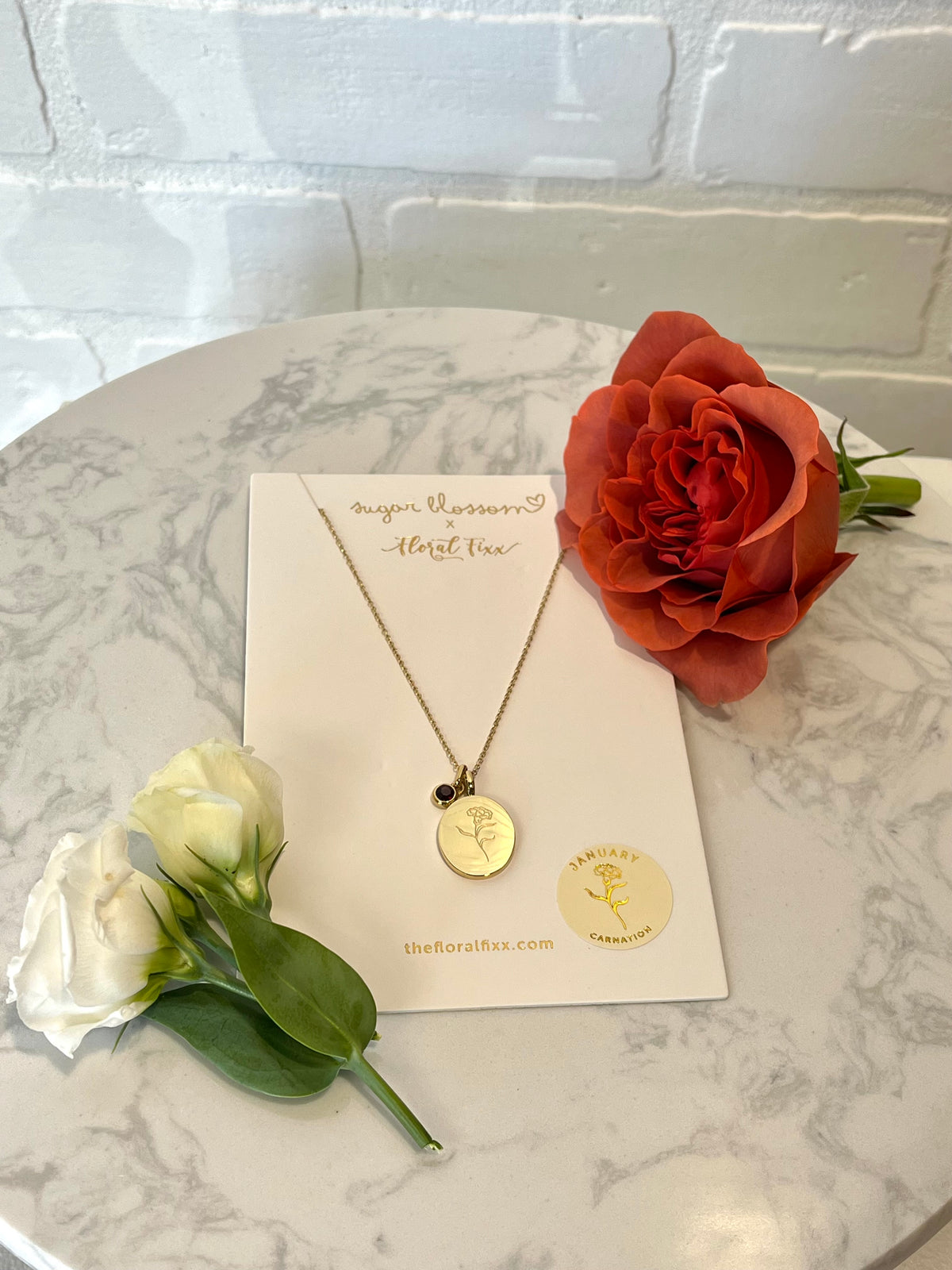 Sugar Blossom X Floral Fixx - Birth Month Flower Necklaces