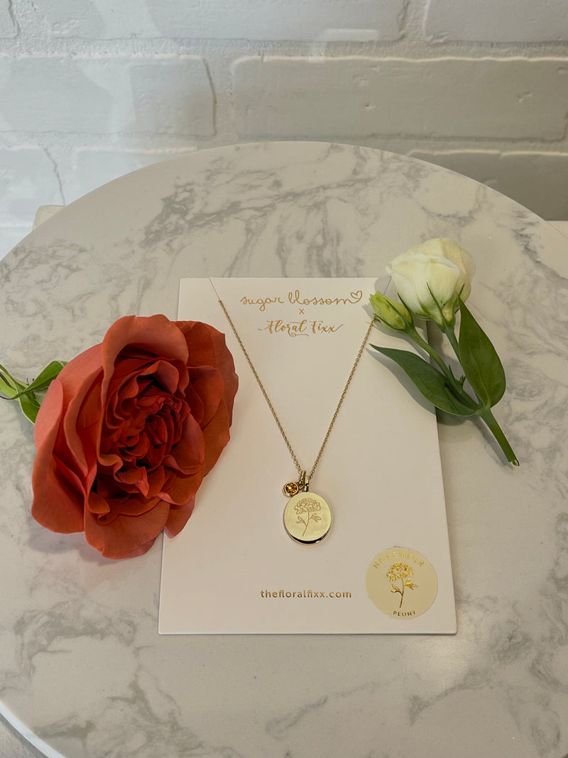 Sugar Blossom X Floral Fixx - Birth Month Flower Necklaces