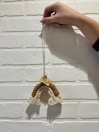 Rainbow Macramé Ornament