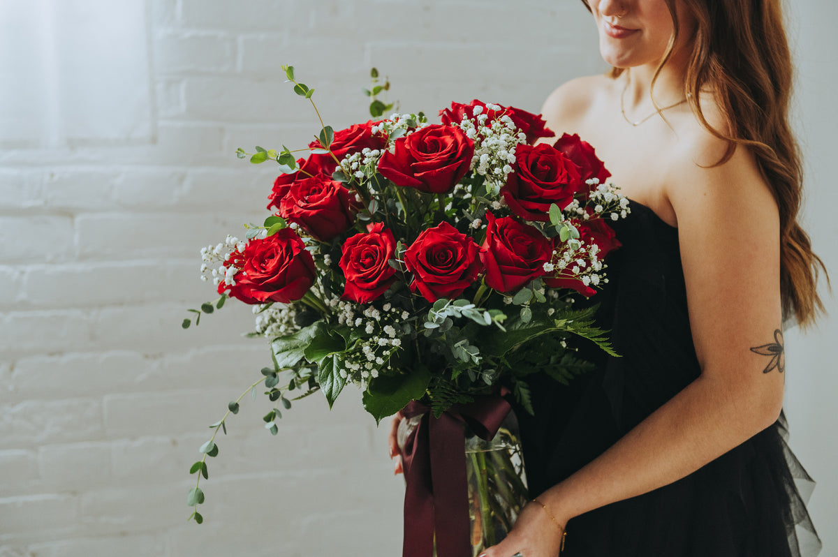 2 Dozen Roses in a Vase Special