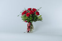 1 Dozen Roses in a Vase