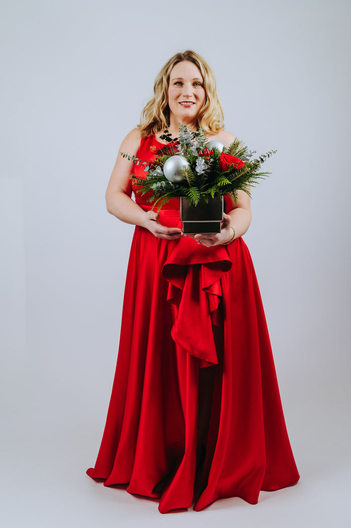 Silver Kisses Arrangement