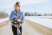 Sugar & Snowflakes Basket Arrangement