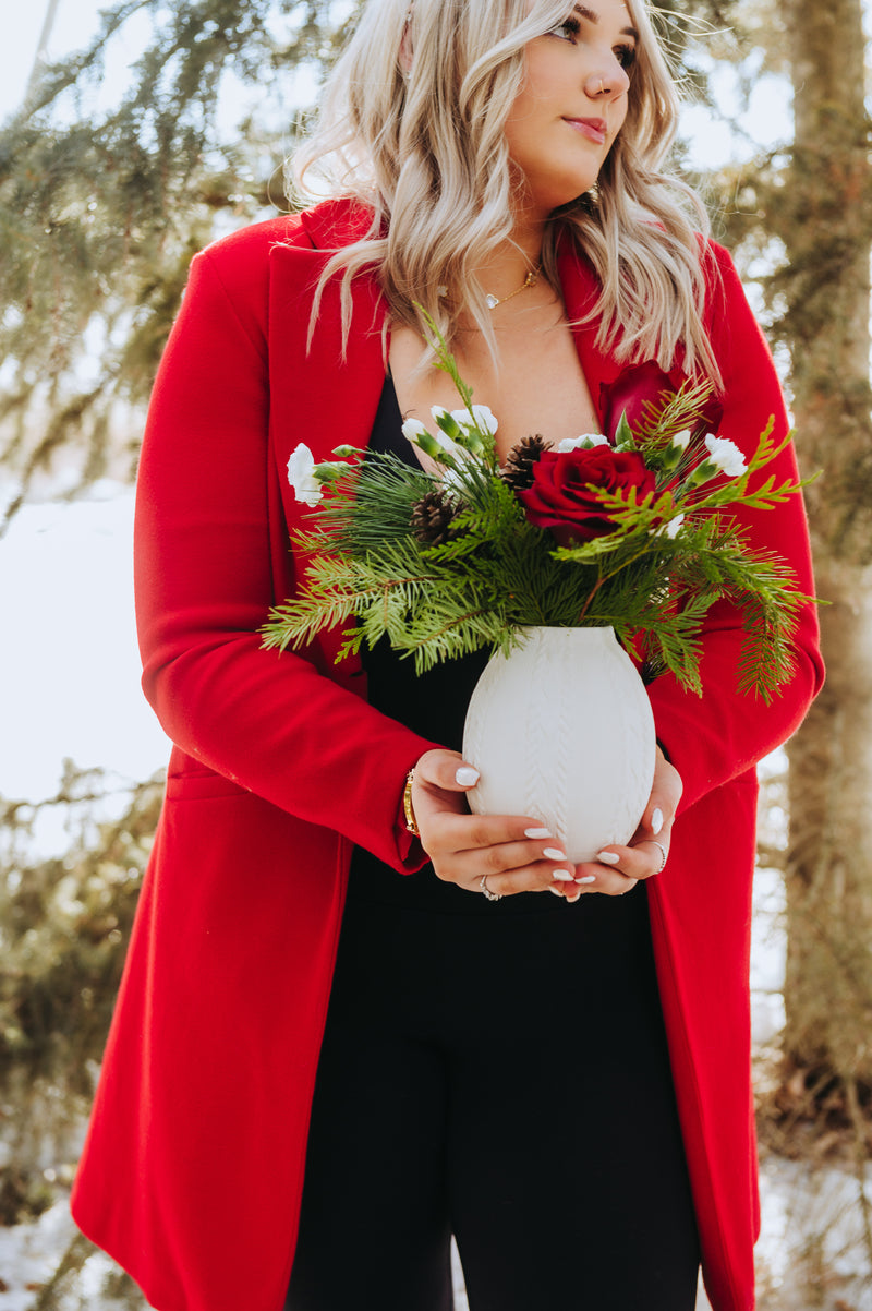 Snow Blossom Arrangement
