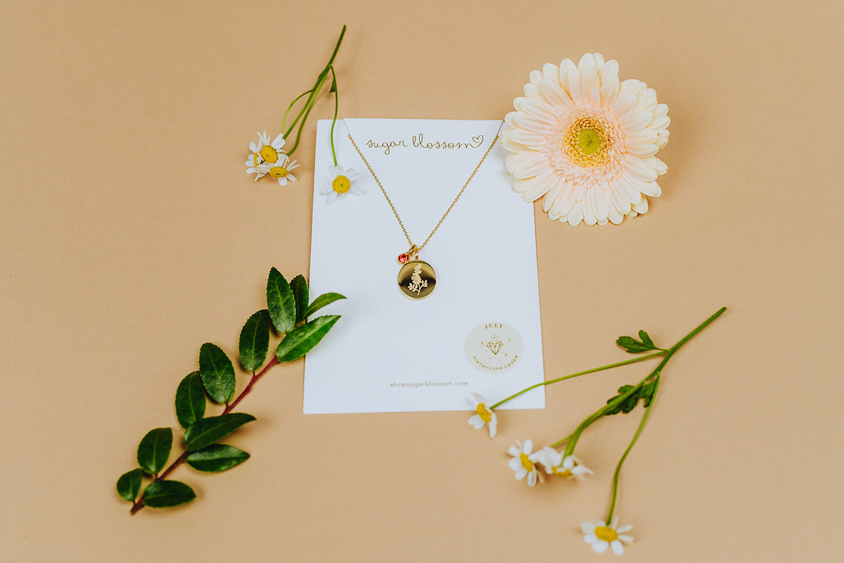 Sugar Blossom X Floral Fixx - Birth Month Flower Necklaces