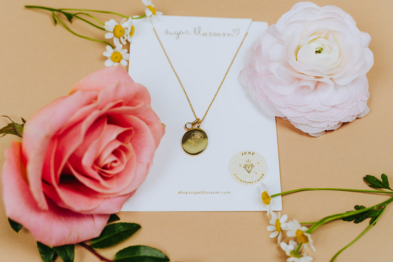 Sugar Blossom X Floral Fixx - Birth Month Flower Necklaces