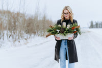 Festive Fireside Arrangement