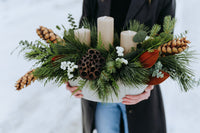 Festive Fireside Arrangement