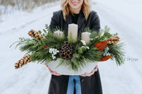 Festive Fireside Arrangement